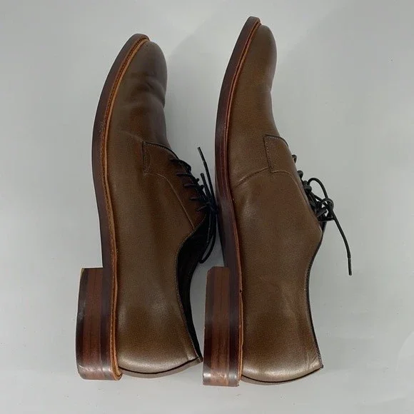 GORDON RUSH "nester" tan brown lace up oxford dress shoes men's size 15 - Picture 6 of 9